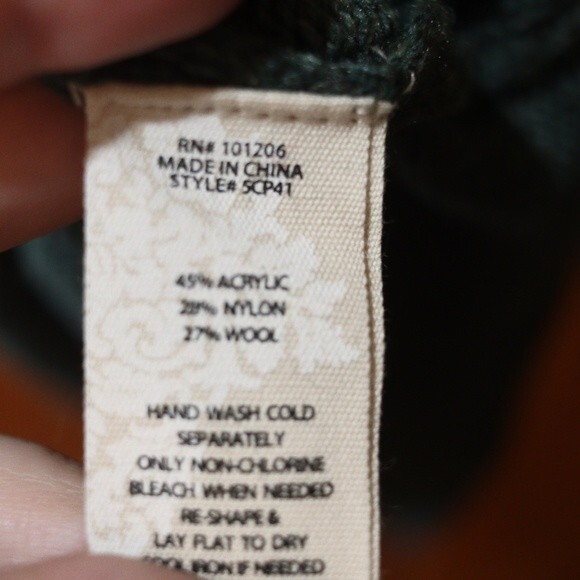 Soft Surroundings Green Wool Blend Sweater Plus Size 3X Cozy Classic Pullover - Picture 13 of 14